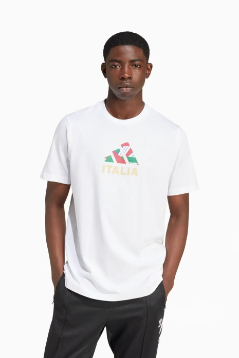 Tričko adidas Taliansko 2024 Fan Graphic - Biely