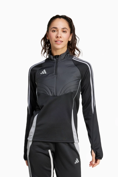 Μπλούζα adidas Tiro 24 Winterized Top Γυναικεία - μαύρος