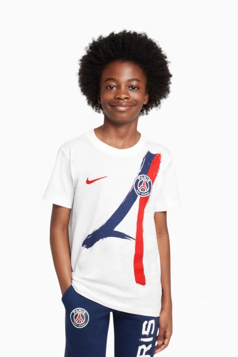 Κοντομάνικη Μπλούζα Nike PSG 24/25 Away Παιδικό - άσπρο