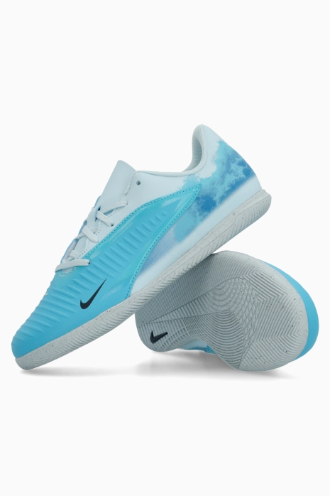 Hallenschuhe Nike Phantom 6 Low Academy Erling Haaland IC Junior - Blau