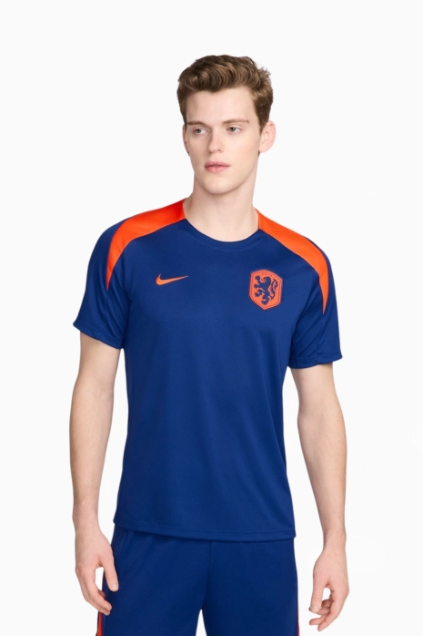 Majica Nike Nizozemska 2024 Strike - Mornarsko modra