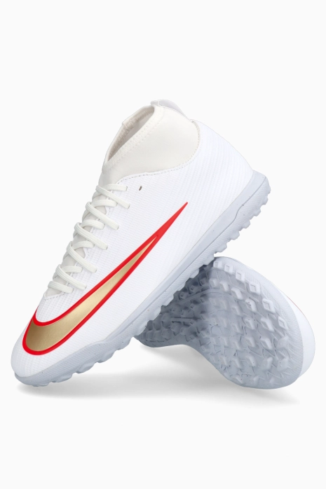 Сороконожки Nike Zoom Mercurial Superfly 11 Club High TF Junior - белый