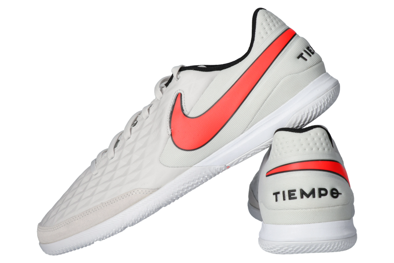 Soccer Boots Nike Tiempo Legend 8 FG White Platinum Gray.