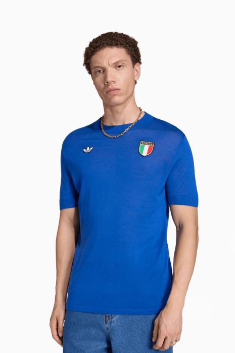Tričko adidas Originals Itálie 70s - Modrý