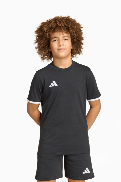 Тениска adidas Entrada 26 Tee Junior - черен