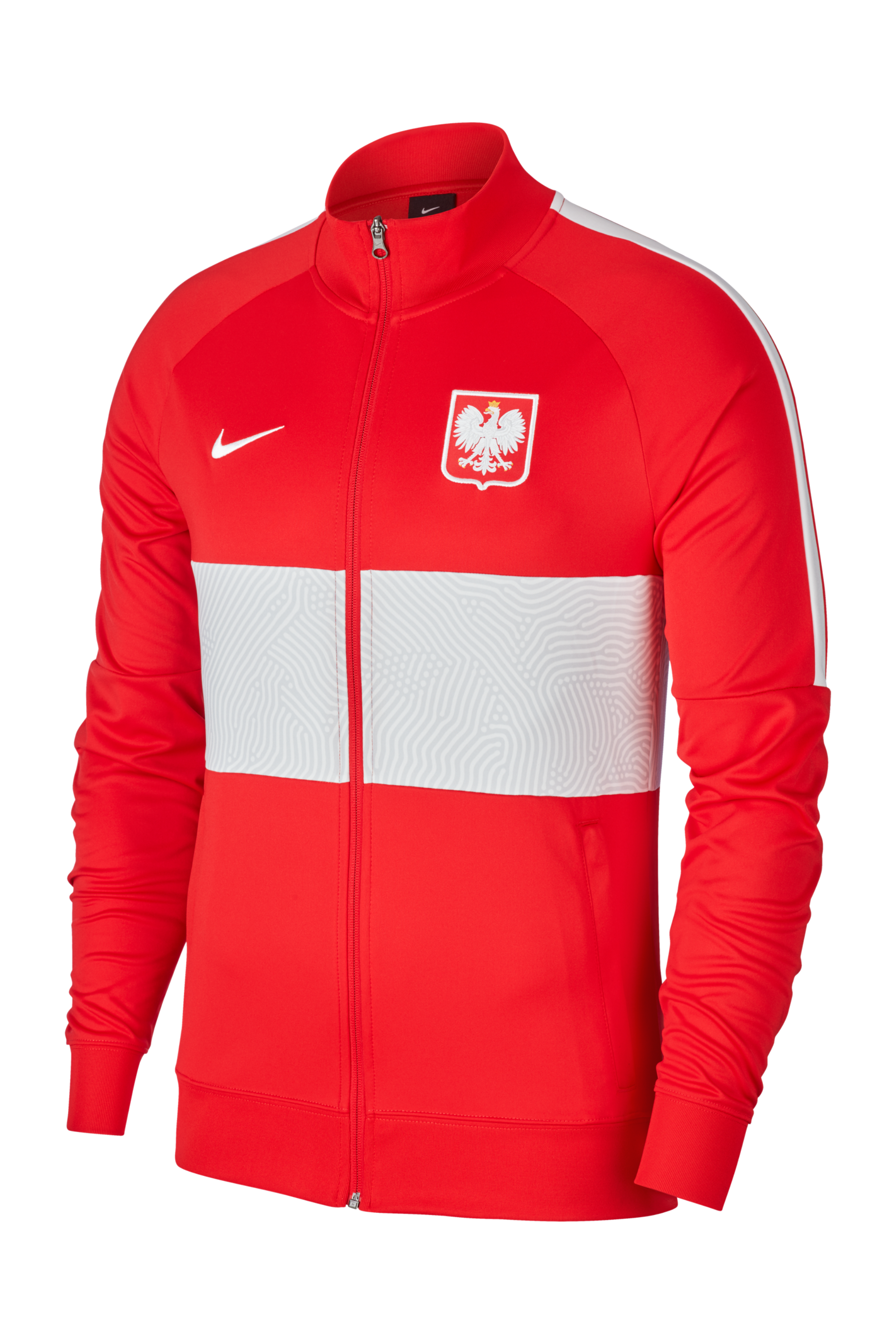 Красная олимпийка Nike. Футбольная куртка. Nike Польша. Nike poland