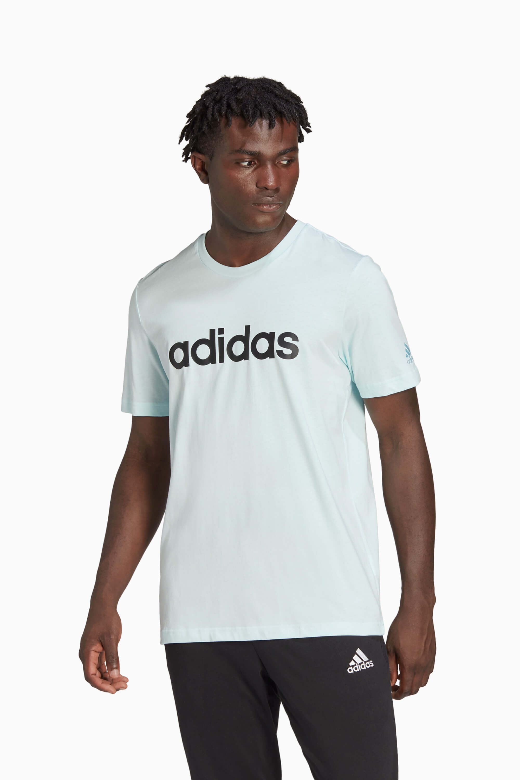 Adidas linear stripe sales t shirt