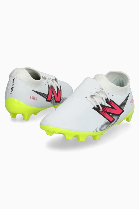 Бутсы New Balance Furon V7+ Dispatch FG - белый | Футбольная обувь