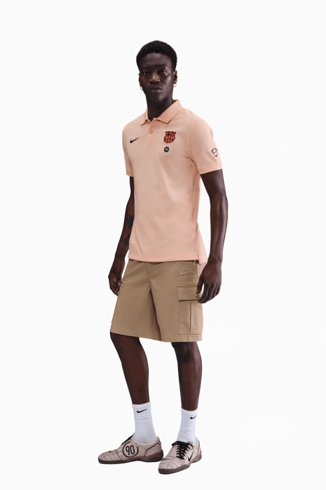Koszulka Nike FC Barcelona 25/26 SLIM 2.0 Polo Trzecia - Pomarańczowy