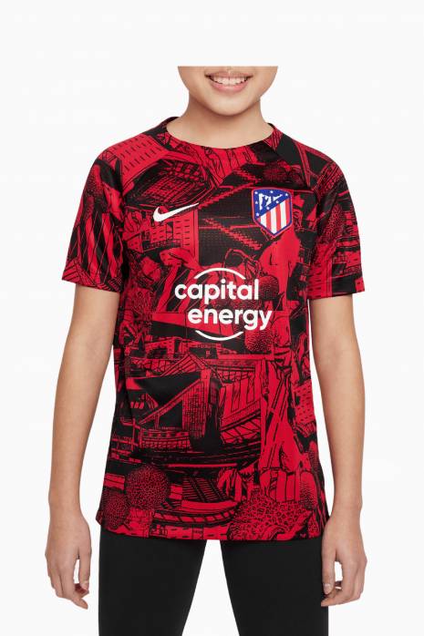 Κοντομάνικη Μπλούζα Nike Atlético Madrid 22/23 PreMatch Παιδικό