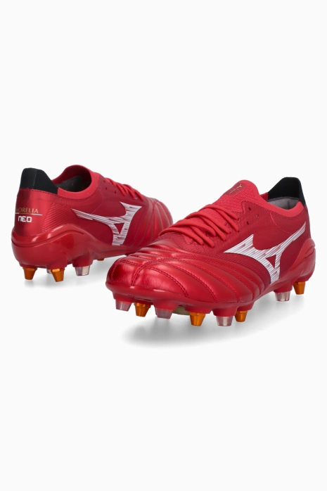 Mizuno Morelia Neo IV Beta 40th Japan Mix vida - Kırmızı | Futbol
