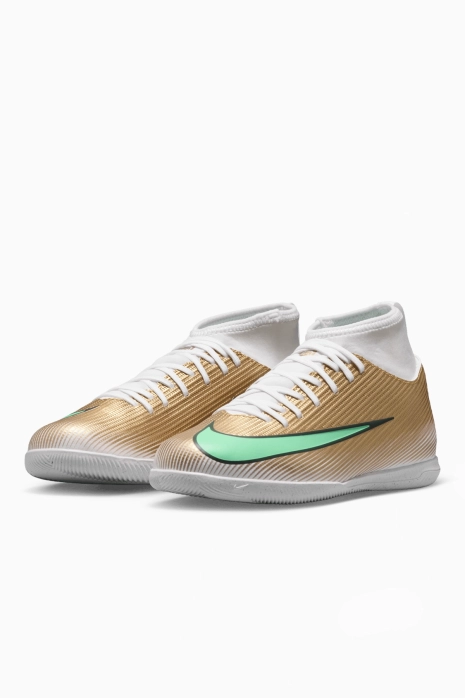 Hallenschuhe Nike Zoom Mercurial Superfly 11 Club Kylian Mbappé IC Junior - Golden