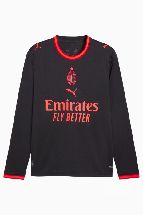 Langärmliges Shirt Puma AC Milan 26/27 Dritte Replica - Schwarz