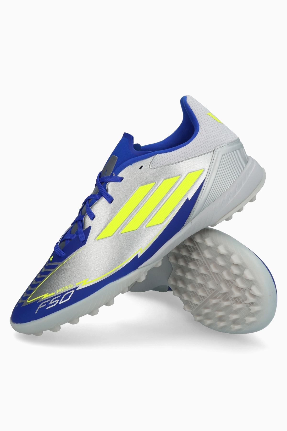 Multinocken adidas F50 League Messi TF - Silber