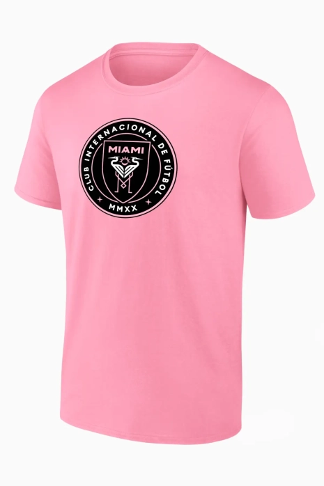 T-shirt Fanatics Inter Miami Messi Name and Number - Pink