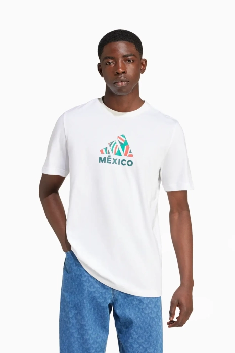 Κοντομάνικη Μπλούζα adidas Mexico 2024 Fan Graphic - άσπρο