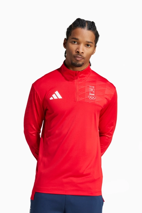 Bluza adidas NOC Polska - Czerwony