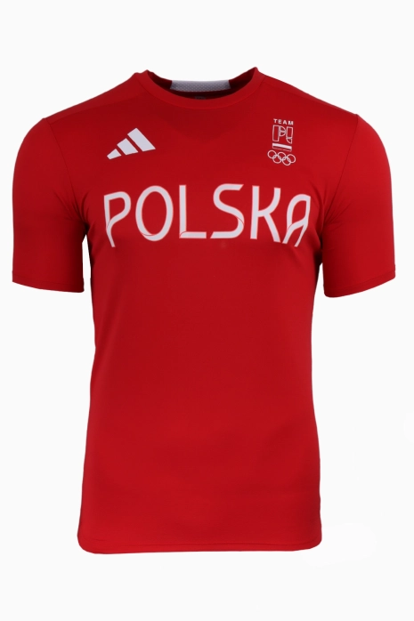 Majica kratkih rukava adidas NOC Poland HIIT Training - Crvena