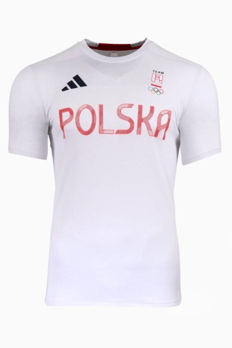 Majica kratkih rukava adidas NOC Poland HIIT Training - Bijeli