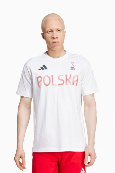 T-shirt adidas NOC Poland Z.N.E. - White