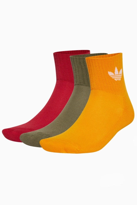 adidas Mid Cut Crew 3 Pairs Socken Mehrfarbig R GOL FuBballschuhe und FuBballbekleidung gunstig kaufen