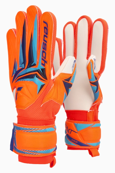 Вратарские перчатки Reusch Attrakt Grip Junior - апельсин