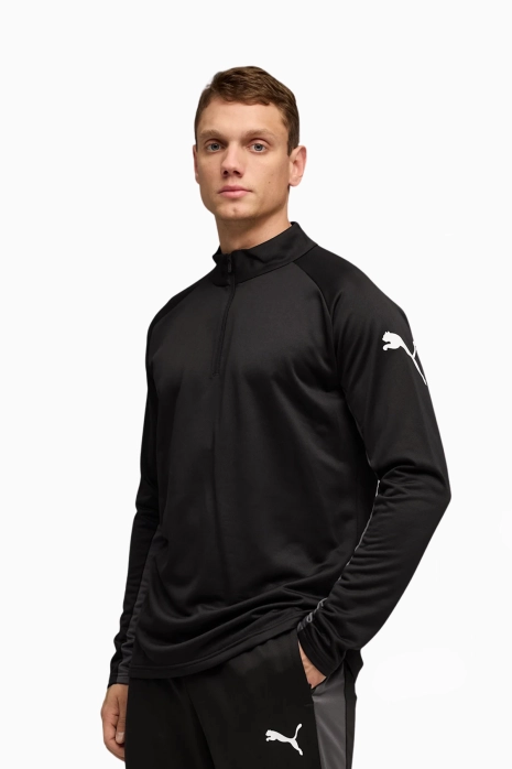 Блуза Puma IndividualLIGA 1/4 Zip Top - черен