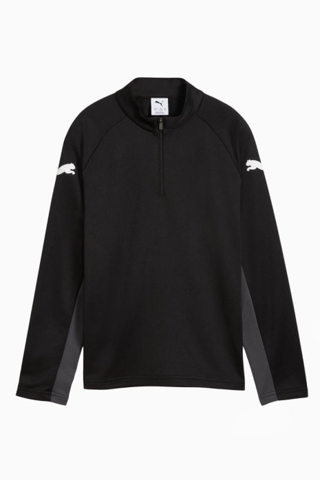 Bluză Puma individualLIGA 1/4 Zip Top Junior - Negru