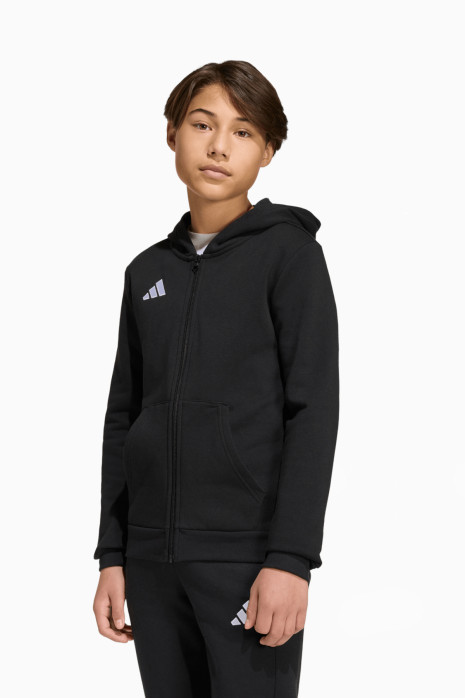 adidas Entrada 26 Sweat Full-Zip Junior Hoodie - Black