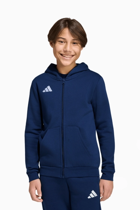adidas Entrada 26 Sweat Full-Zip Junior Hoodie - Navy blue