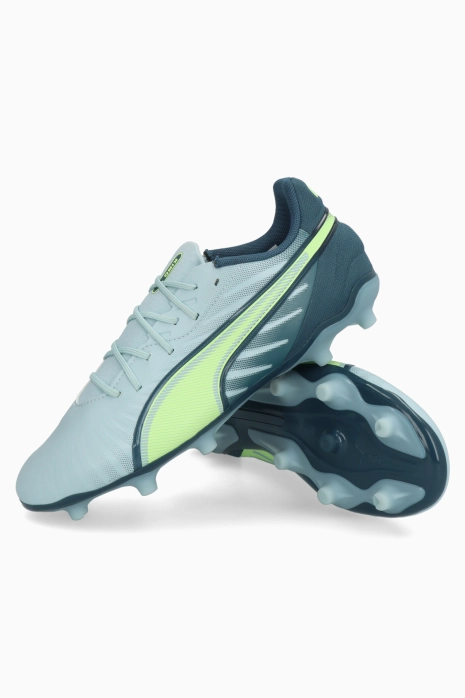 Puma King Match FG/AG Junior - albastru deschis