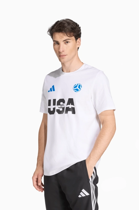 Tričko adidas USA 2026 Tee - Biely