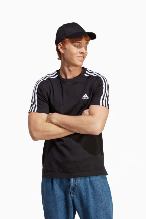 Tričko adidas Essentials Single 3S Tee - čierna