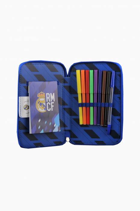CoolPack Campus Schul-Federmäppchen 'Let's GOL' Fußball-Design | 23x9x5 Cm | Aus Robustem Polyester | Mit Organizer & Netzfach