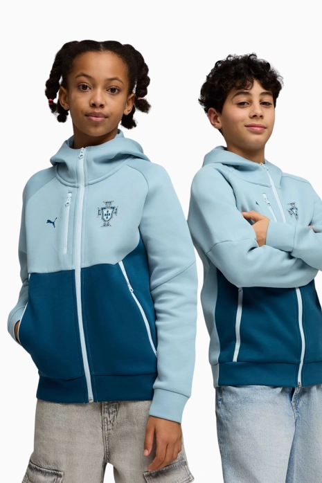 Puma Portugal 2026 PUMATECH Full-Zip Hoodie Junior - Blau