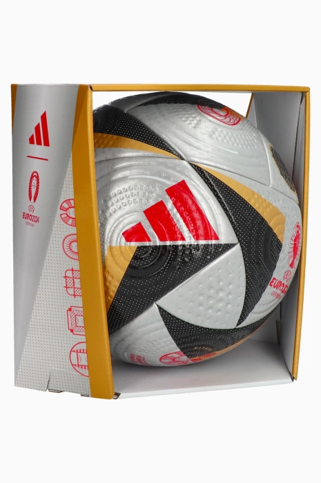 Футболна топка adidas Fussballliebe EURO 2024 Finale Pro размер 5 - сребро