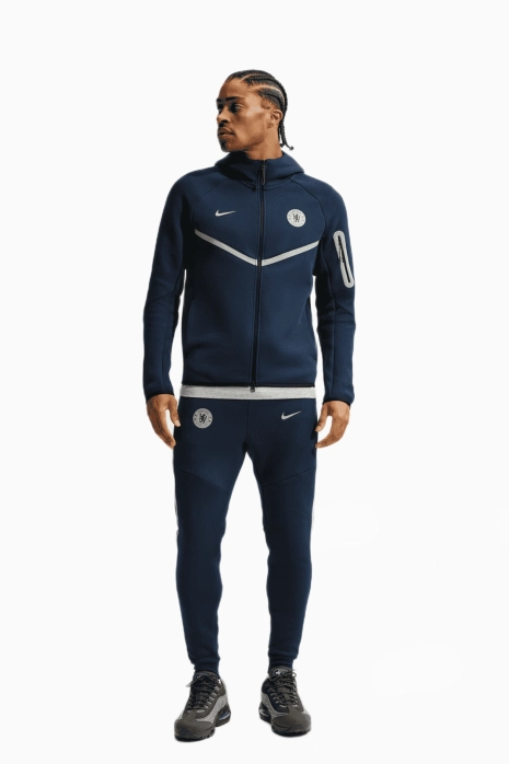 Спортно долнище Nike Chelsea FC 26/27 Tech Fleece - тъмносин
