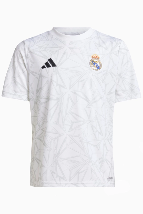 Κοντομάνικη Μπλούζα adidas Real Madrid 24/25 Pre-Match Παιδικό - άσπρο