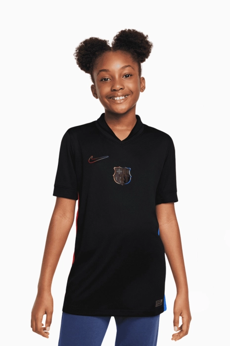 Футболка Nike FC Barcelona 24/25 Away Stadium Junior - чорний