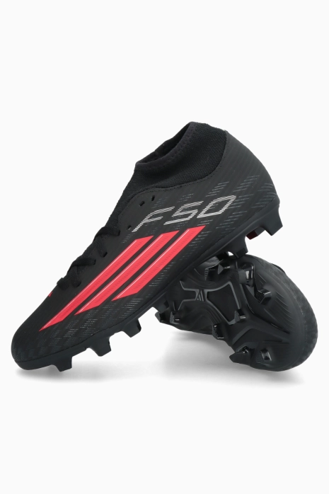 Cleats adidas F50 Club Mid FG/MG Junior - Black