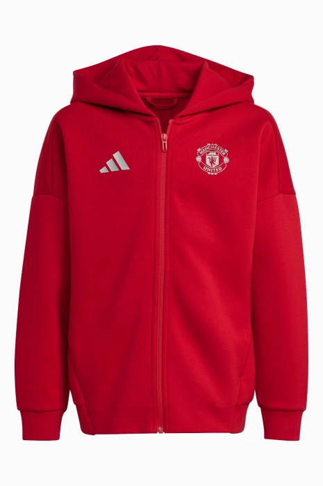 Блуза adidas Manchester United 24/25 Anthem Junior - червен
