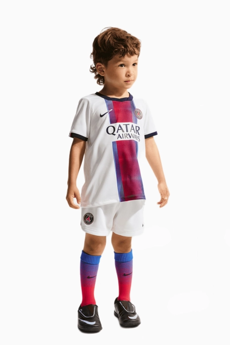 Komplet Nike PSG 26/27 Wyjazdowy Małe dzieci - Biały