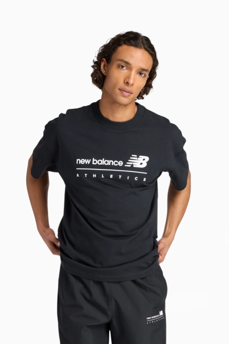 New Balance Linear Graphic Trikot - Schwarz