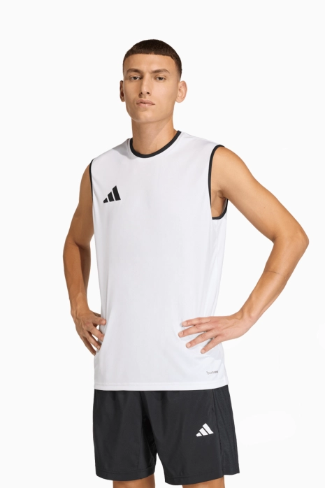 Koszulka bez rękawów adidas Entrada 26 - Biały