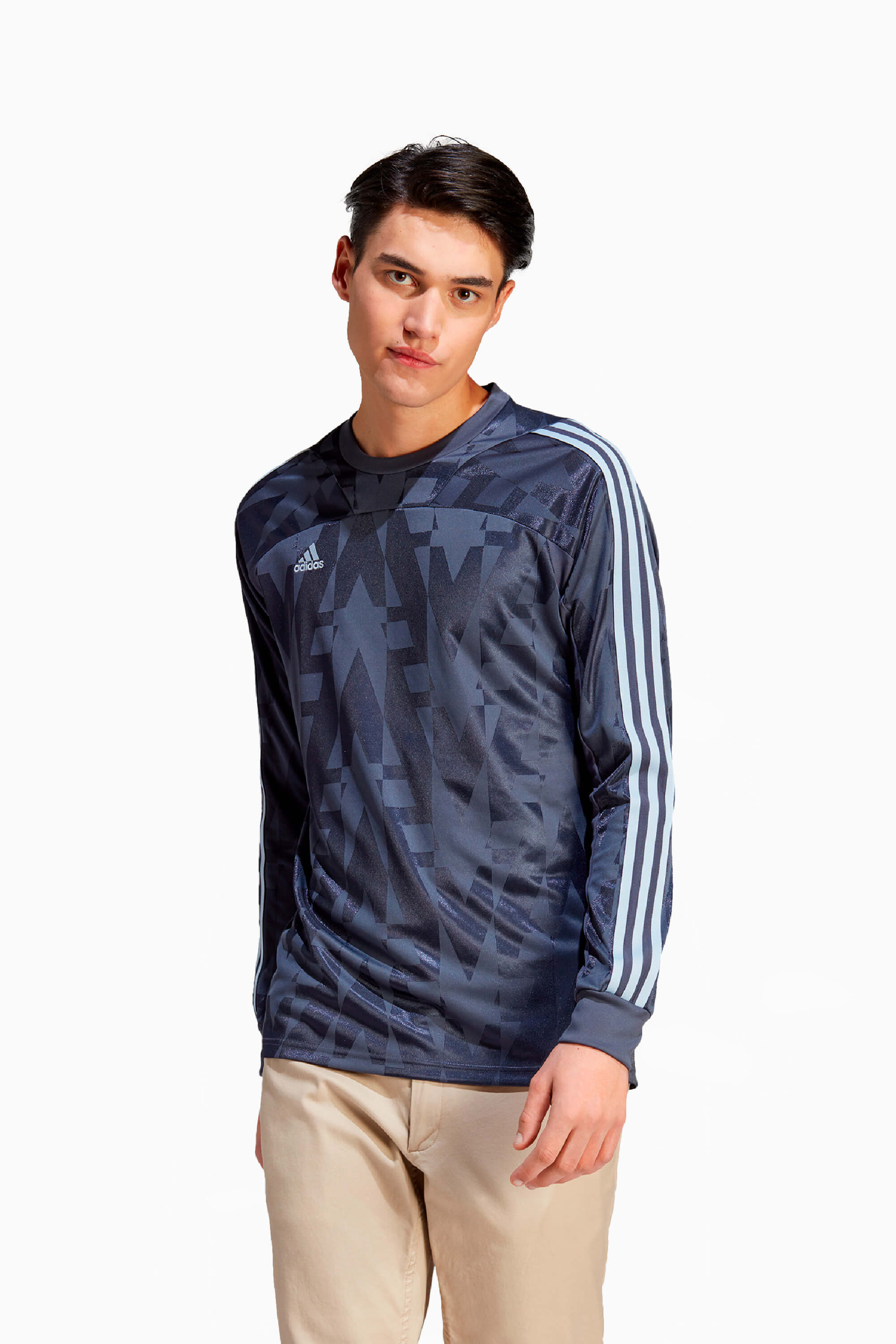 Tričko s dlhými rukávmi adidas Tiro - Námornícka modrá