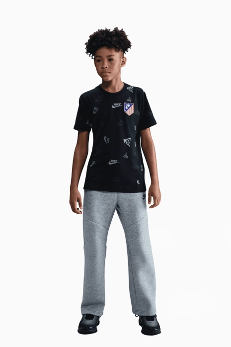 Тениска Nike Atlético Madrid 25/26 Crest AOP Junior - черен