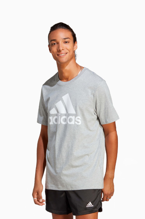 Κοντομάνικη Μπλούζα adidas Essentials Single Big Logo - Γκρί