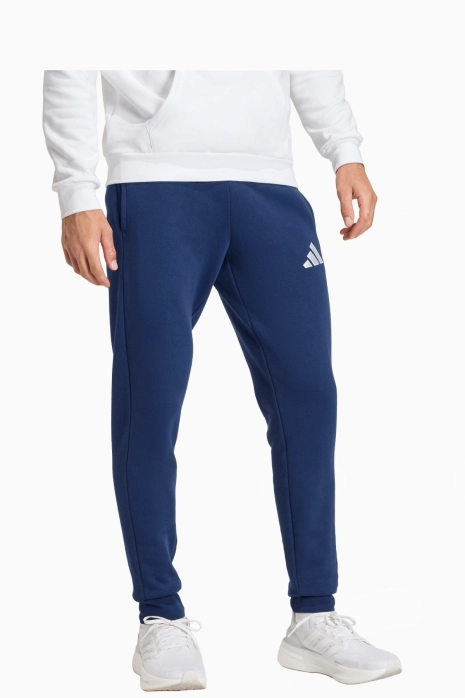 Spodnie bawełniane adidas Olimpia Elbląg - Granatowy