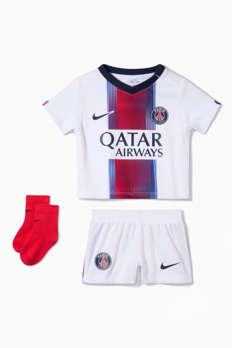 Komplet Nike PSG 26/27 Wyjazdowy Małe dzieci - Biały
