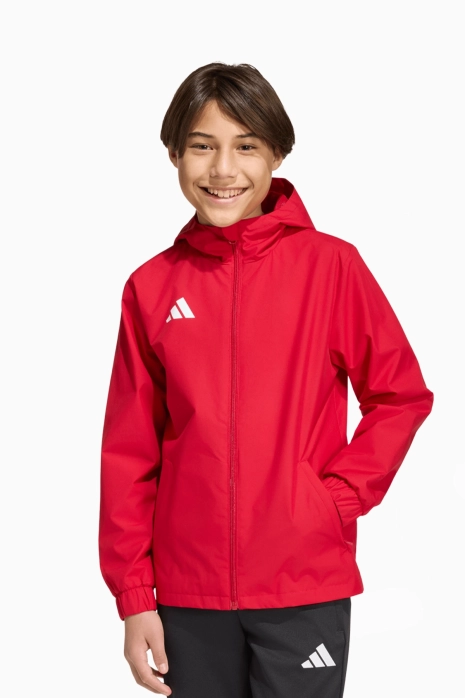 яке adidas Entrada 26 All Weather Junior - червен